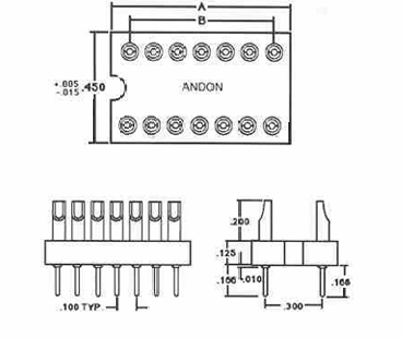 ANDON H15-314-A77-G10高溫200°C適配器插座