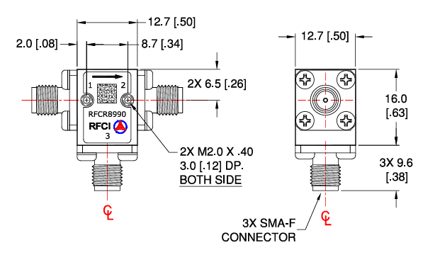 RFCR8990射頻同軸隔離器RFCI